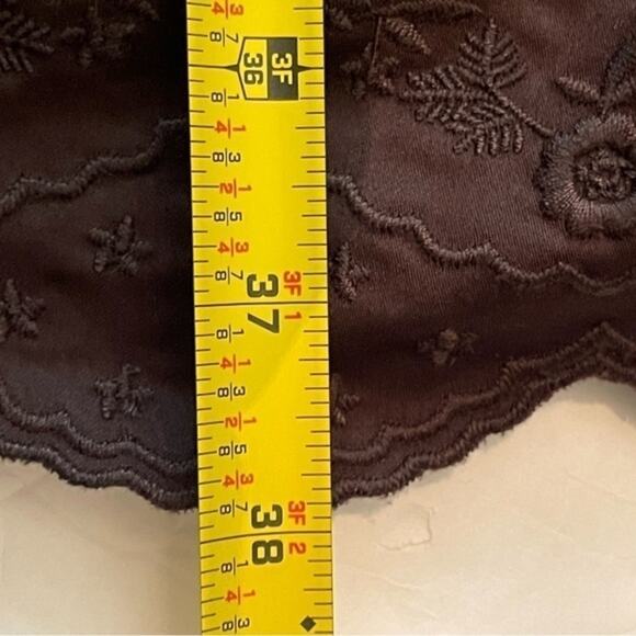 Jessica Simpson Brown Cottage Boho Embroidered Women's Dress NWOT Size 12 - Picture 14 of 14